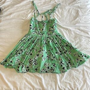 Bright green sundress